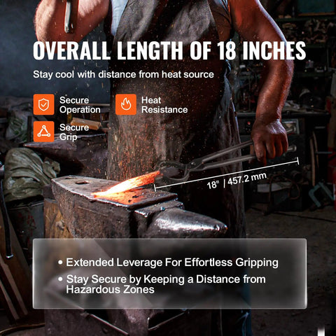 Heavy Duty Blacksmith Tongs Set With Four Jaw Styles V Bit Bolt Wolf Jaw Z V Bit And Gripping Tongs For Forging