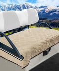 Universal Golf Cart Seat Covers With Thick Plush Cushion And Non Slip Backing Slick Khaki Look Designed For Ezgo Yamaha Club Car Two Seaters on golf cart.