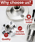 Three Pack Universal Lifting Ring Eye Bolts For Outboard Motors MT0022 Compatible With Yamaha V8 V6 Lifting Adapters MT0025 And Mercury Verado MT0024 OEM Equivalent Quality Beefy Heavy Duty Marine Lifting Eyebolts, silver