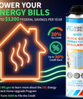 DIY Closed Cell Spray Foam Insulation Kit For Walls With 18 Cans Foam Gun Cleaner Safety Gear And Full Applicator Pack image