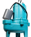 Heavy Duty Submersible Sewage Pump With 6000 GPH Handles Up To 2 Inch Solids Epoxy Coated Cast Iron Housing Piggyback Tethered Float Switch 20 Foot Cord 115 Volt Residential Wastewater Transfer