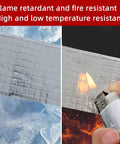 Aluminum Foil Butyl Tape Waterproof Silver Tape For Roof Leak Repair RV Window Glass Silicone EPDM Patching And Pipe Sealing shown resisting fire and ice