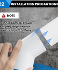 Installation guide for 1 inch 45 degree PVC elbow fitting two way connector kit Schedule 40; showing fitting alignment.