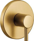 Align 1 Handle M Core Transfer Valve Trim Kit Brushed Gold Finish For Easy Shower Upgrade Valve Required U231 U361 front view