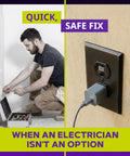 Quick fix for loose outlets without electrician; Loose Outlet Fix Glow In The Dark 25 Pack Easy No Fuss Upgrade For Home Electrical Safety