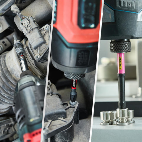 Impact Screwdriver Bits Set 217 Pieces All In One S2 Steel with magnetic bit holder used in automotive and construction