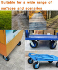 Built Tough High Elastic Rubber Caster Wheels That Roll Slick With Swivel Brake Lock And Reinforced Steel Base For Tool Carts Toolboxes Garage Gear 2 Pack 10 Inch suitable for various surfaces.