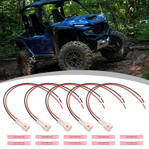 Power Lead Kit Replacement For Yamaha Wolverine RMAX And 850 X2 X4 RMAX2 RMAX4 Pack Of 5 wiring harness with vehicle
