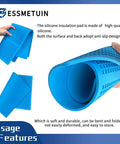Premium Silicone Soldering Work Mat Heat Resistant Up To 920F Large 19.8 X 13.8 Inches Protective Electronics Repair Station being folded