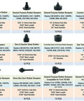 160 Piece Black Automotive Rubber Bumper Assortment Kit For GM Ford Chrysler Cars Trucks Replacement 20030 8210 display