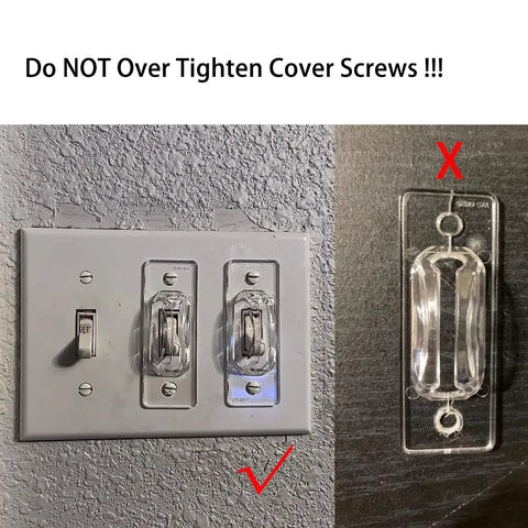 Clear Light Switch Guard 6 Pack Childproof Toggle Switch Cover To Prevent Accidental On Off Fits Standard Switches Easy Install