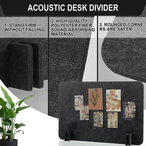 10 Pack Freestanding Desk Dividers with Sturdy Feet, 16 X 24 Inch Privacy Panels for Dorms and Home Office, Thick Felt Noise Canceling Partitions to Keep Your Game On Track and Block Out Nonsense.