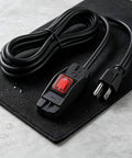 Hella Durable 3 Ft Outdoor Extension Cord With Snappy Inline Switch And Bright Led Indicator 3 Prong Grounded 14 3 Sjt Cable on a black mat.