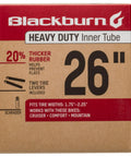 Heavy Duty 26 Inch Inner Tube For 26X1.75 To 2.25 With Schrader Valve And Two Tire Levers Included, Puncture Resistant 20 Percent Thicker Wall