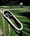 Ultralight Titanium Carabiner Keychain EDC Ready For Everyday Carry And Outdoor Adventures Built Tough For Hiking Camping And Backpacking