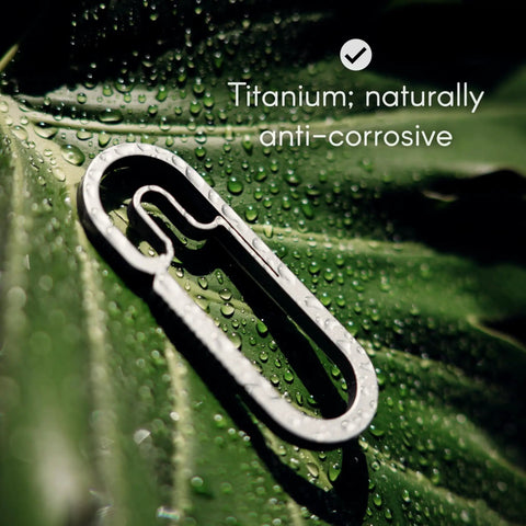 Ultralight Titanium Carabiner Keychain EDC Ready For Everyday Carry And Outdoor Adventures Built Tough For Hiking Camping And Backpacking