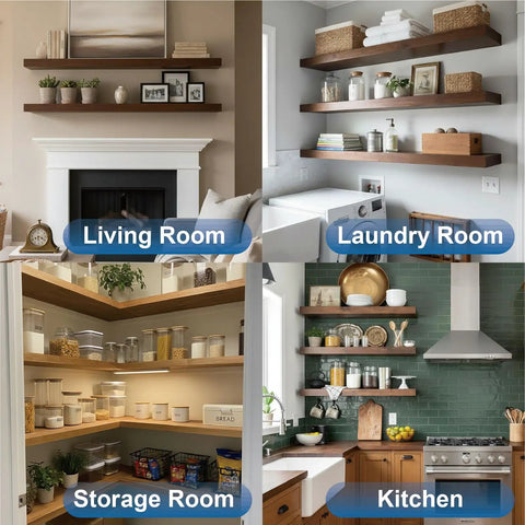 Heavy Duty Floating Shelf Brackets Featuring Sleek Hidden Iron Mounts In Matte Black Finish Built Like A Tank To Grip Any Wooden Panel 12 Pack Badass Storage Gear To Flex Clean Lines At Home