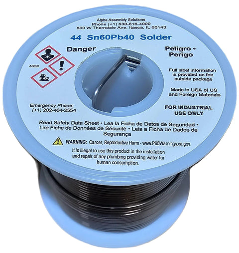 1 Lb Lead Solder Wire 0.062 Inch Diameter Sn Pb Flux Core Activated Rosin For Electronics DIY Repairs Pro Grade 40 Percent Lead Kester 44 Compatible Today spool top view