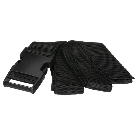 Dual Strap Grab N Go Portable Fuel Tank Hold Down Kit with fasteners, deck fittings, 63 inches, black straps with buckle