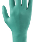 Straight Up Tough Powder Free Chloroprene Disposable Gloves large hand view with textured tips and extended 12 inch cuff