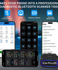 Bluetooth OBD2 Diagnostic Adapter For iOS Android And Windows Read And Clear Check Engine Codes Real Time Performance Data And Logger