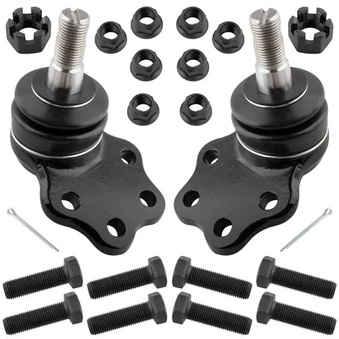 Front Upper And Lower Ball Joint And Sway Bar Link Kit For Dodge Dakota 1997 1998 1999 2WD And Dodge Durango 1999 2WD Replacement K7274 K7241 K7242 Drop In Ready And Built To Last, black steel parts