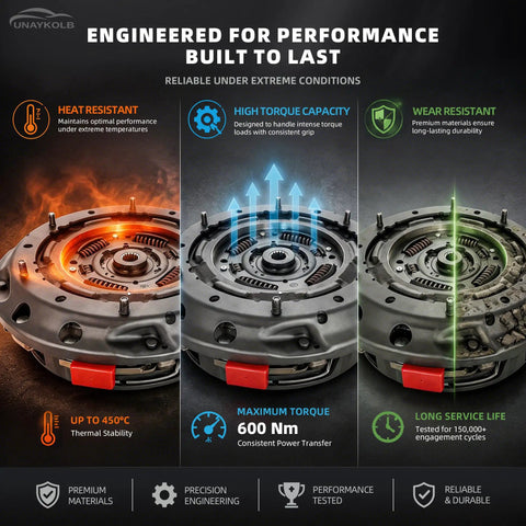 Beefed Up 6DCT250 DPS6 Dual Clutch Transmission Drum Kit For Ford Focus, Fiesta showing heat resistance, torque capacity, wear resistance