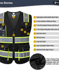 Stay Cool And Look Sharp Working Outdoors With This No Sweat High Reflective Mesh Vest Featuring pockets and reflective strips.