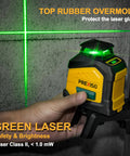 360 Degree Green Laser Level With Tripod And Carry Bag, Self Leveling Cross Line With Wide Angle Vertical Beam, 100 Feet Range, Dual Power, Magnetic Base, Wall Panel Stand, DIY Ready Pro Grade For Construction And Tile Renovation, green line laser on tripod