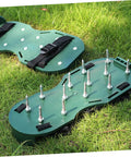 8 Pack Garden Aerator Shoes Straps For Lawn Care Durable Spiked Sandals For Grass Aeration Easy To Use Lawn Aerating Shoe Straps For Men And Women Everyday on grass