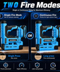 Pro Grade 18 Gauge Cordless Brad Nailer 21V with dual fire modes for precision and efficiency in carpentry tasks