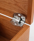 Hidden Concealed Mount Cabinet Hinges With Adjustable Angle For Storage And Luggage Cases, dual shaft metal box hinge on wood