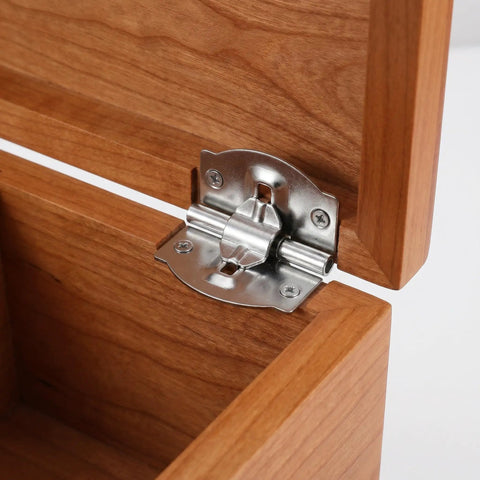Iron Folding Hinges For Wood Case Cabinets And Turntables, Heavy Duty Dual Shaft Design in wooden box corner