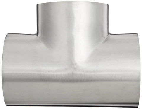 316L Stainless Steel Weld Short Tee Fitting Polished Finish For Three Way Tee With Three End Connections For 3 Inch Tube OD Built Tough
