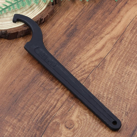 C Hook Spanner Wrench Black Adjustable Hook Tool Carbon Steel Spanner Collet Chuck For 38-42mm Round Nut 6.6 Inch Length Durable