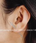 Implant Grade Titanium Insertion Pin Taper 18G 16G 14G G23 For Nose Ear Navel Lip Threadless Piercings Jewelry Starter Kit