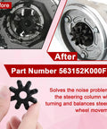2 Pack Flexible Steering Coupler Replacement For Hyundai And Kia 56315-2K000FFF before and after installation image.