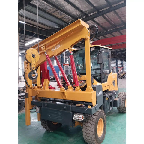 Heavy Duty Guardrail Pile Driver For Highway Posts And Road Construction in industrial warehouse