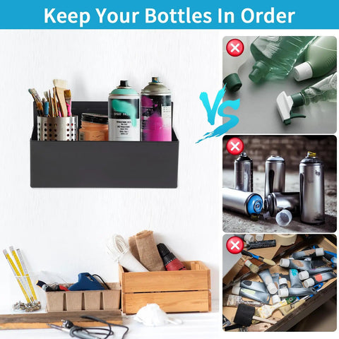 Magnetic Aerosol Spray Can Holder For Garage And Home Workshop Grabs 3 Bottles In A 3 Inch Diameter Keeps Your Tools Neat And Ready