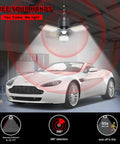 Plug In Garage Light With Motion Sensor 80W 8000LM Deformable LED Shop Light illuminated garage with sports car