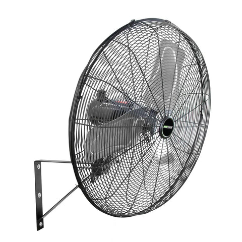 Beefy 24 Inch Outdoor Wall Mount Fan With 6800 CFM Airflow 80 Degree Oscillation Water Resistant Ideal For Garage Gym Warehouse Factory Or Jobsite Ventilation