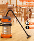 Heavy Duty Wet Dry Vacuum 10 Gallon With 8 Peak HP Monster Suction Power in a kitchen setting