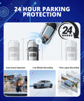 Front Car Dash Cam A119 V3 2K 2560X1440P Quad HD Plus 60fps With 5MP STARVIS Sensor showing 24-hour parking protection