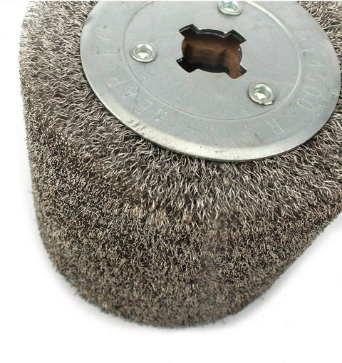 Stainless Steel Wire Wheel For Wood And Metal Surface Polishing And Rust Removal Heavy Duty Workhorse For Smoothing Deburring Grinding