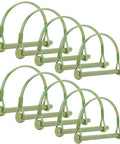 Arch Gold Trailer Pin Pack Of 10 2.75 Inch By 0.25 Inch Shaft Locking Coupler Pins For Heavy Duty Farm Trailers Wagons Towing Lawn PTO And Hitches Durable Rust Resistant, pack of gold zinc-plated arch pins