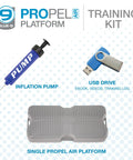Propel Air Platform Kit For Dogs Inflatable Balance Platform with pump, USB drive with ebook, videos, digital log, gray platform