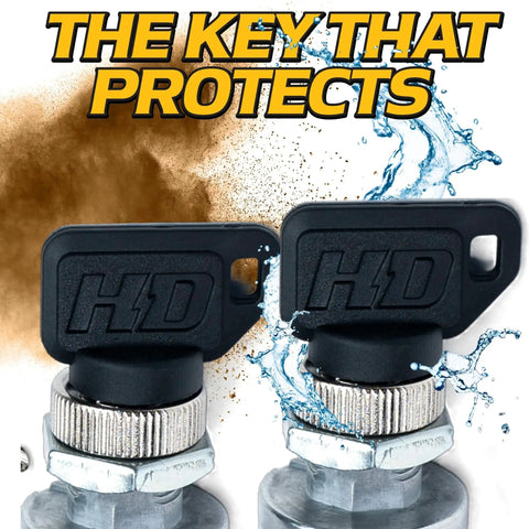 Heavy Duty Starter Ignition Key Switch For EZGO Electric Golf Carts With Umbrella Key, Waterproof Design, Two Keys