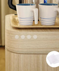 Clear Silicone Furniture Pads 200 Pack No Slip Bumpers For Chair Legs Table Feet Cabinets Doors Floor Protection And Noise Dampening Transparent Glides on wood surface with cups.