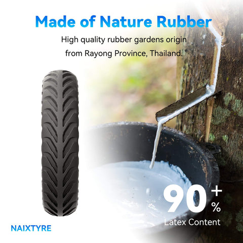 8.5x2 Inch Solid Tire For Electric Scooters No Flats Long Lasting Durability with natural rubber background