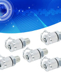 Heavy Duty Hydraulic Test Coupling Kit With Sealing Threads For Hose Fittings And Oil Measuring Tool NPT One Quarter Inch Built To Last Adapter Set For Pneumatic And Hydraulic Systems, 5 carbon steel adapters
